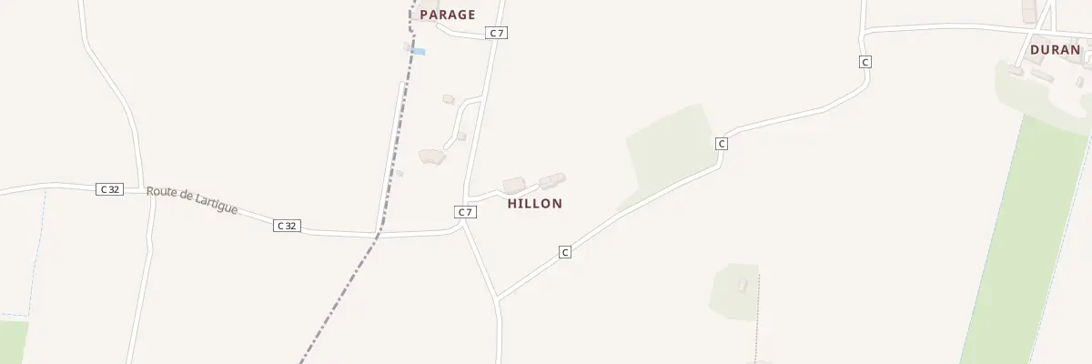 Plan du 5052 A Hillon à Larroque-sur-l’Osse