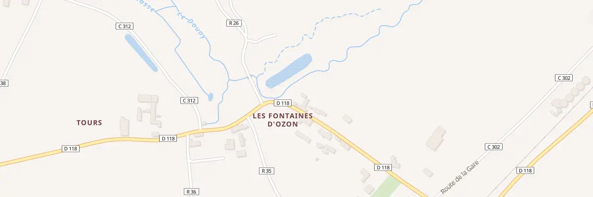 Plan du 5 Rue des Fontaines d’Ozon à Huismes