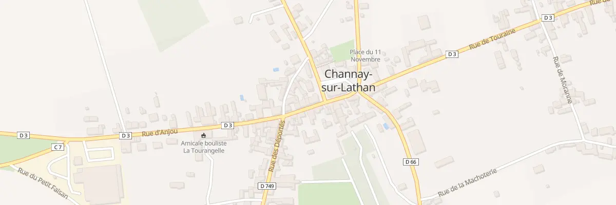 Plan du 1 Rue Jehan de Savonnieres à Channay-sur-Lathan