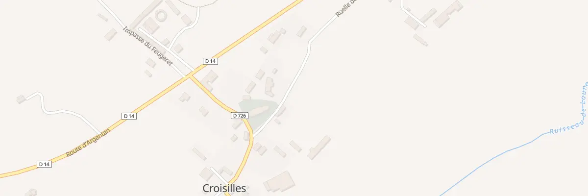 Plan du 2 Rle de l’Ancien Prieuré à Croisilles