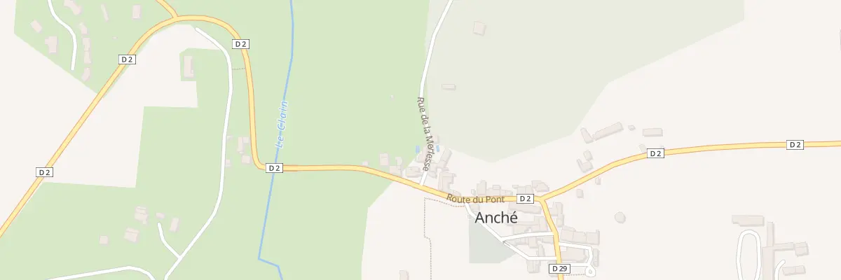 Plan du 1 Rue de la Merlesse à Anché