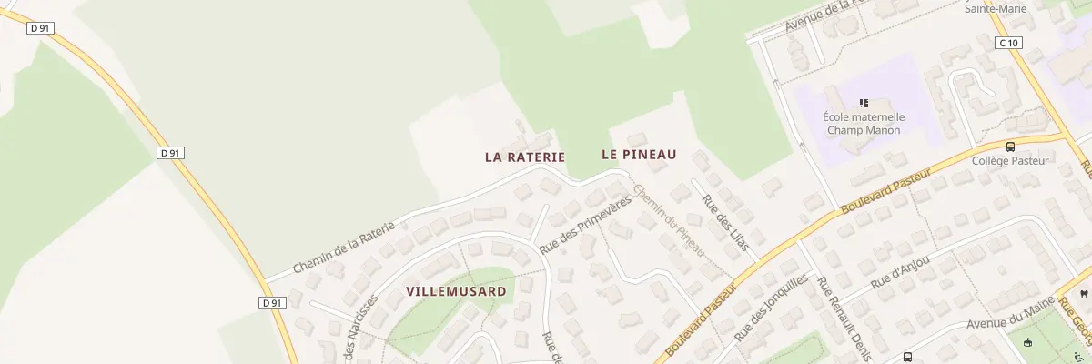 Plan du 14 Rue des Narcisses à Yvré-l’Évêque