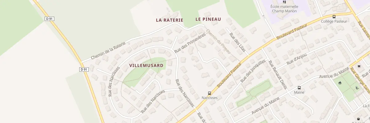 Plan du 12 Rue des Narcisses à Yvré-l’Évêque