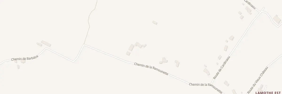 Plan du 12 Chem de la Ramounette à Birac-sur-Trec