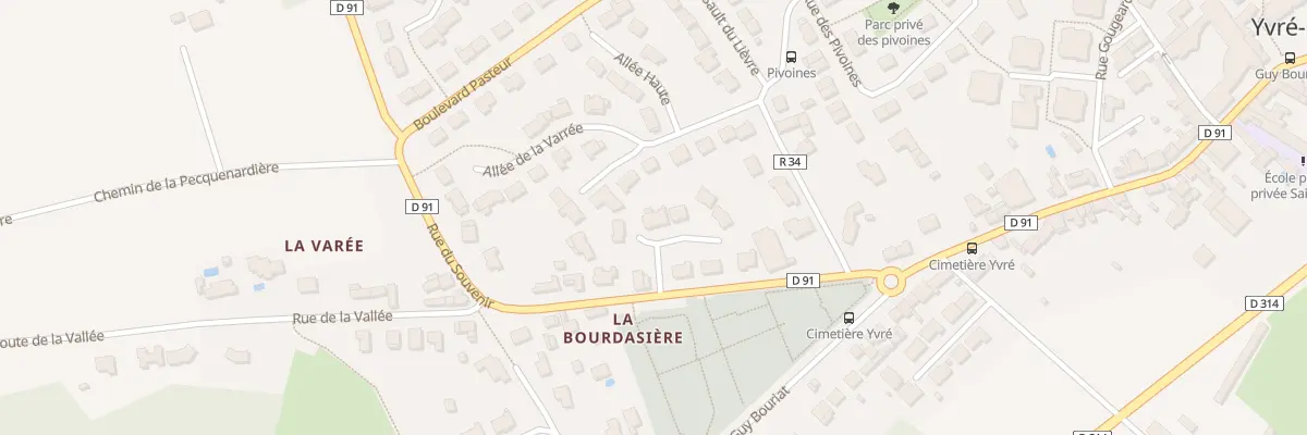 Plan du 9 All de la Bourdasiere à Yvré-l’Évêque