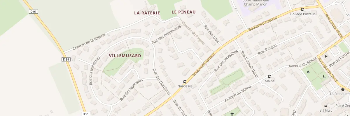 Plan du 7 Rue Villemusard à Yvré-l’Évêque