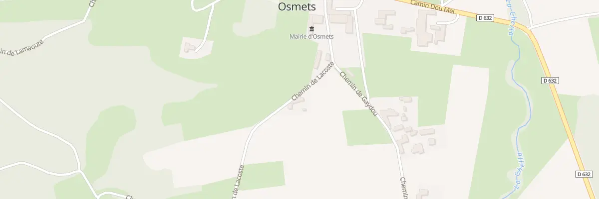 Plan du 9 Cami de Lacoste à Osmets
