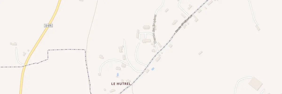 Plan du Hutrel à Saint-Benoît-d’Hébertot