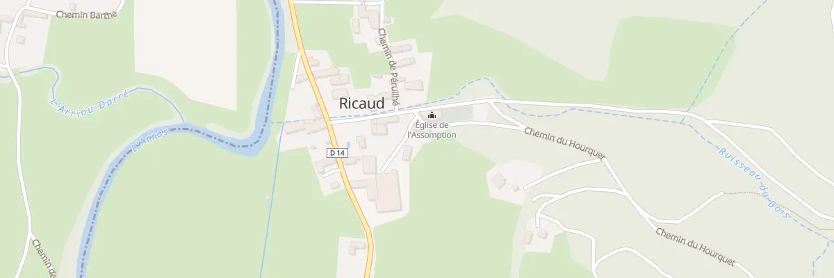 Plan du 6 Che de l’Eglise à Ricaud
