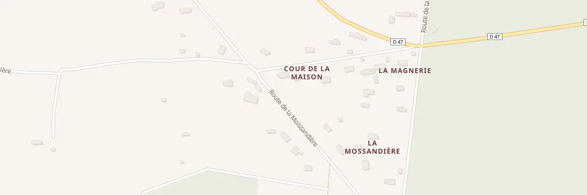 Plan du 931 Rte de la Moissandiere Fervaqu à Livarot-Pays-d’Auge