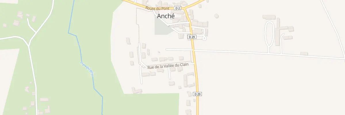 Plan du 3 Rue de la Vallée du Clain à Anché