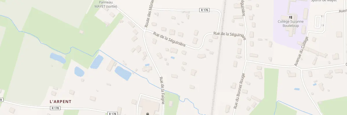 Plan du 11 Rue de la Séguinière à Mayet
