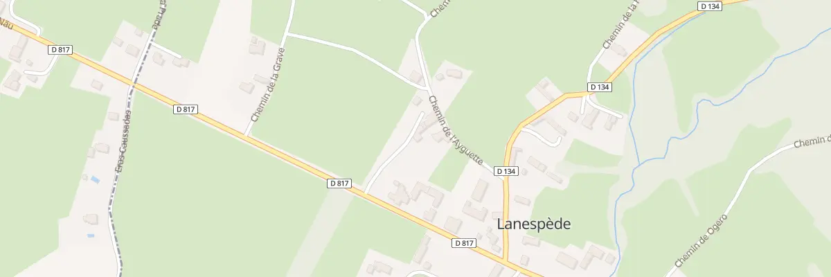 Plan du 3 Rte Départementale à Lanespède