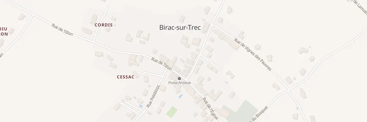 Plan du 7 Rue de l’Ecole à Birac-sur-Trec