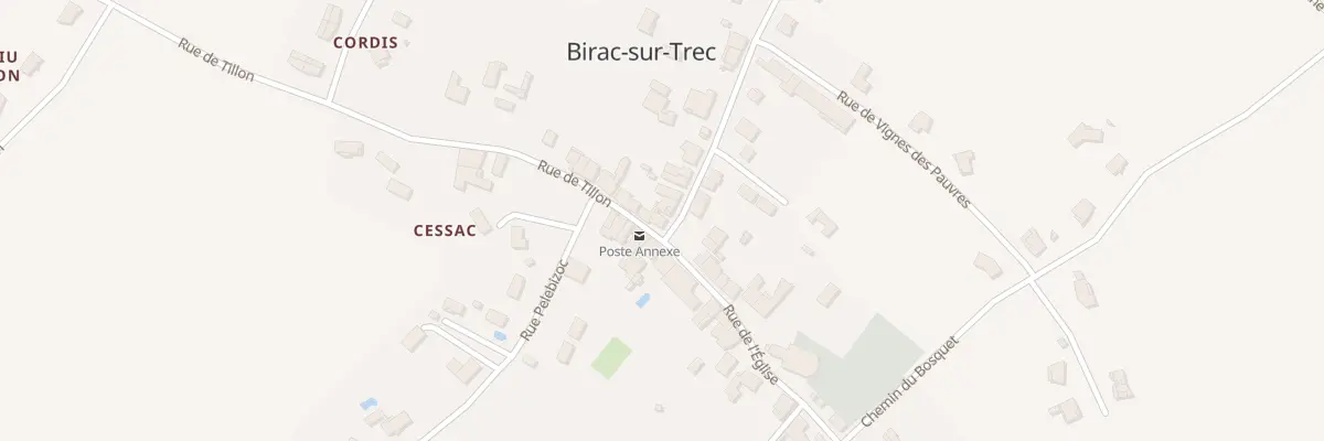 Plan du 1 Rue de l’Ecole à Birac-sur-Trec
