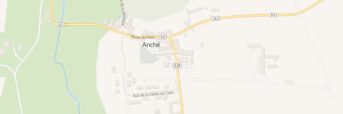 Plan du 6 Rte de la Vergnée à Anché