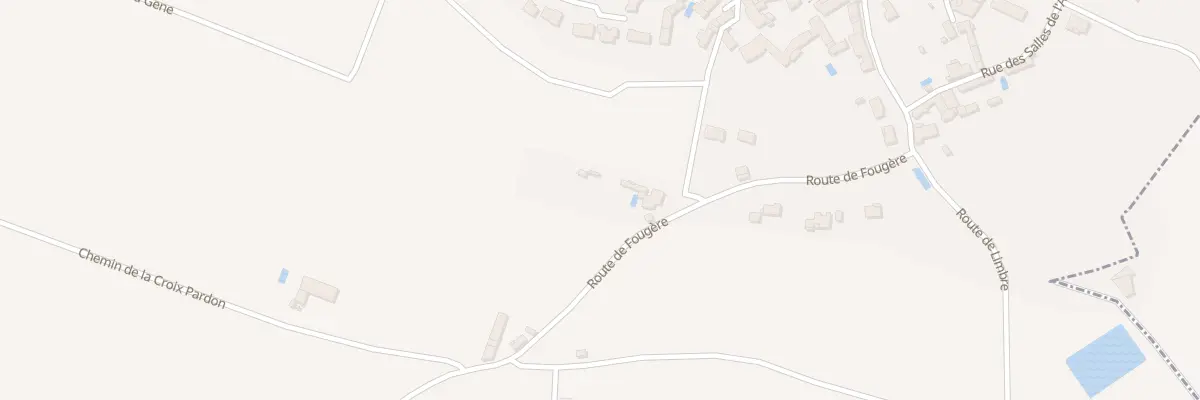 Plan du 12 Rte de Fougère à Cissé