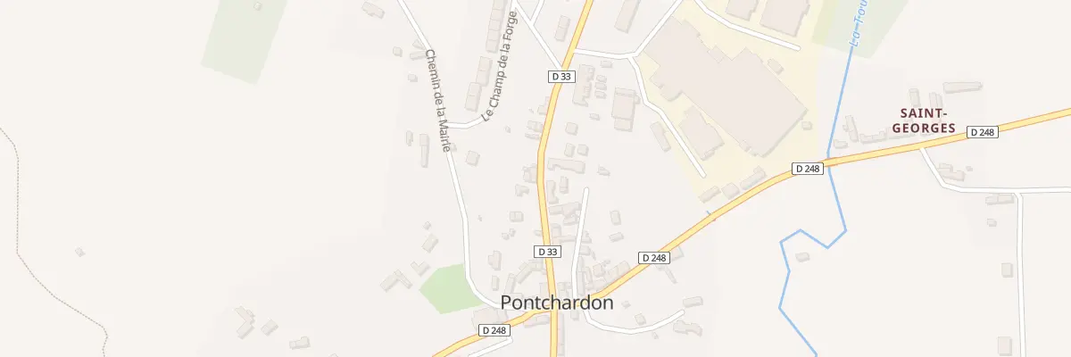 Plan du 63 Le Bourg à Pontchardon