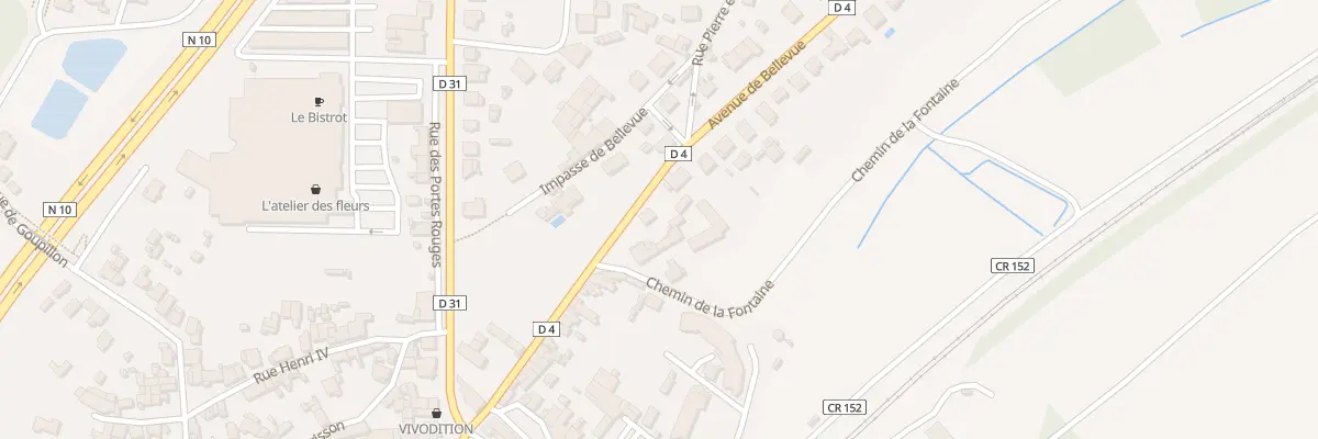 Plan du 20 Av de Bellevue à Vivonne