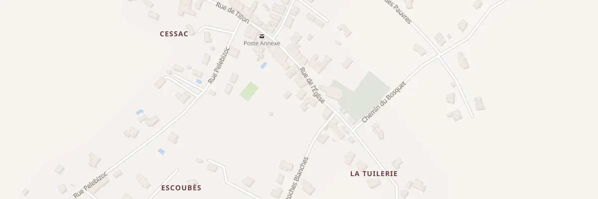 Plan du 16 Rue de l’Eglise à Birac-sur-Trec