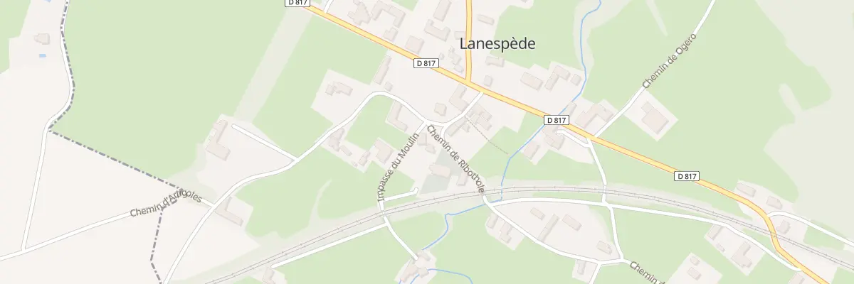 Plan du 2 Che de Ribothole à Lanespède