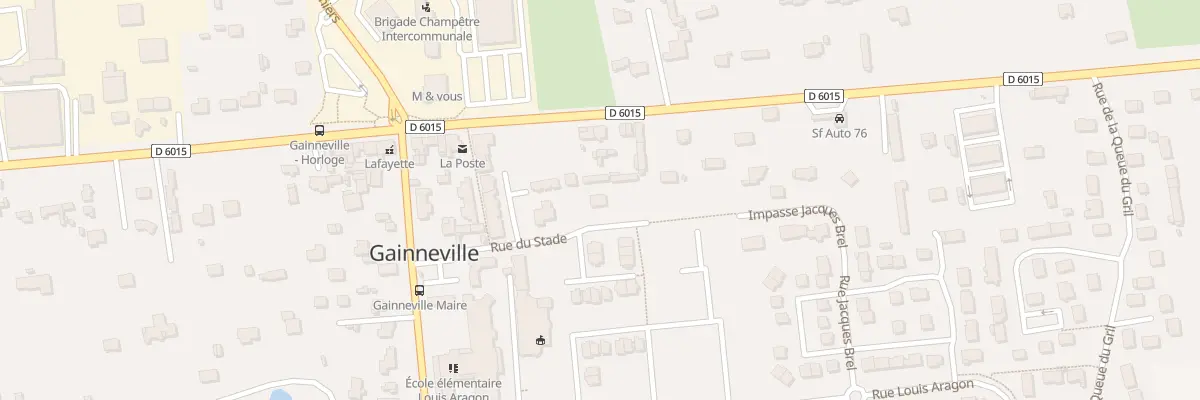 Plan du 11 Rue du Stade à Gainneville