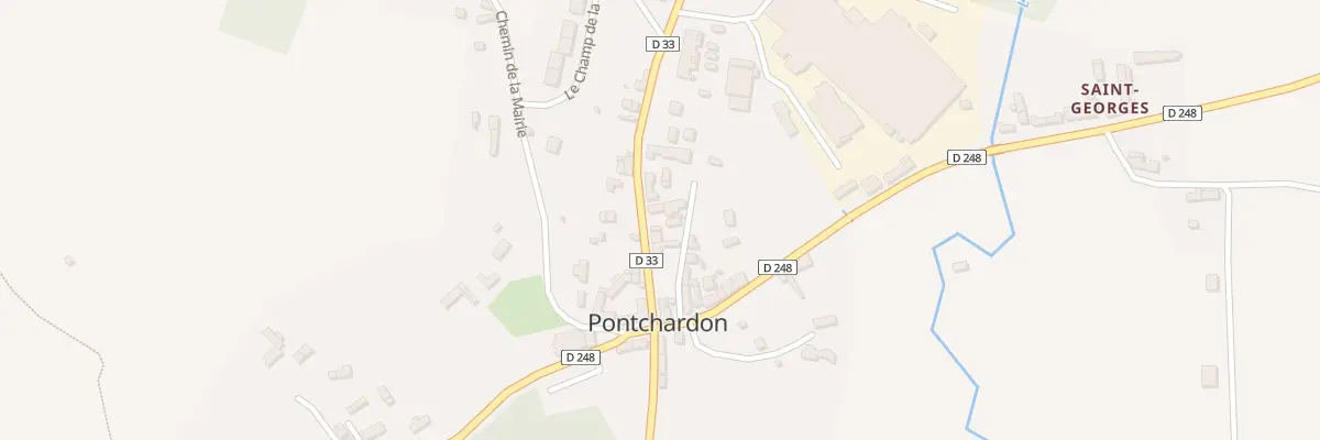 Plan du 74 Rte de Canapville à Pontchardon
