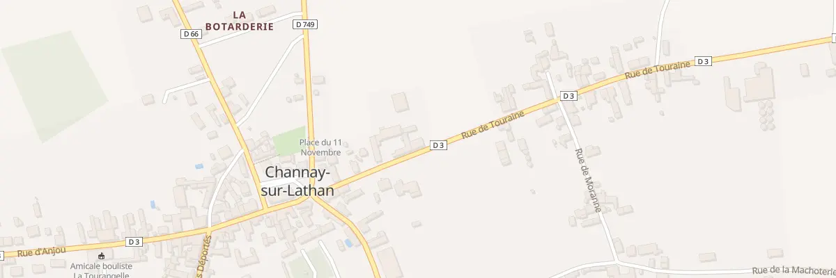 Plan du 12 Rue de Touraine à Channay-sur-Lathan