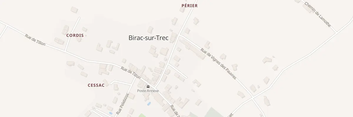 Plan du 10 Rue de l’Ecole à Birac-sur-Trec
