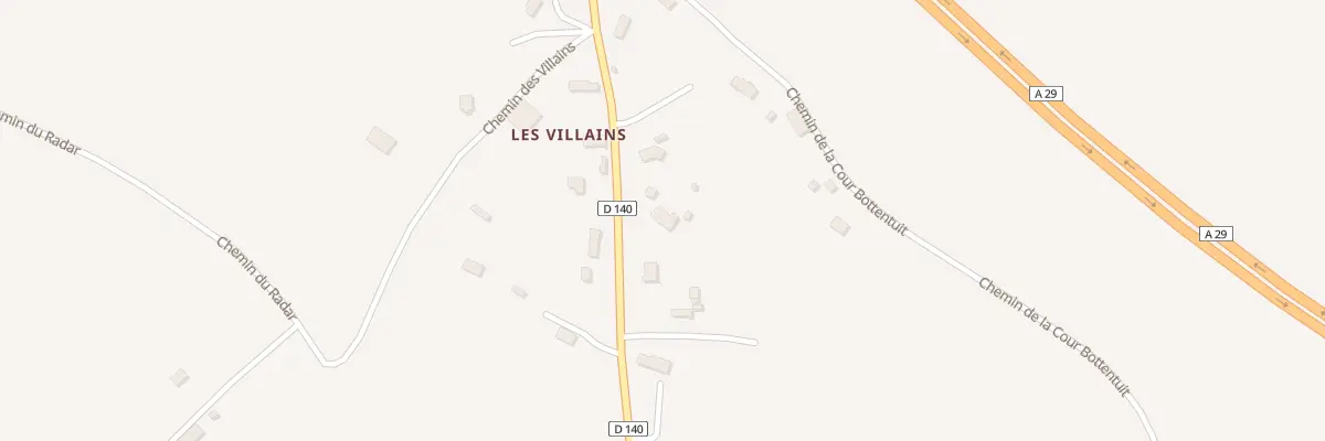 Plan du 5135 Les Villains à Saint-Benoît-d’Hébertot