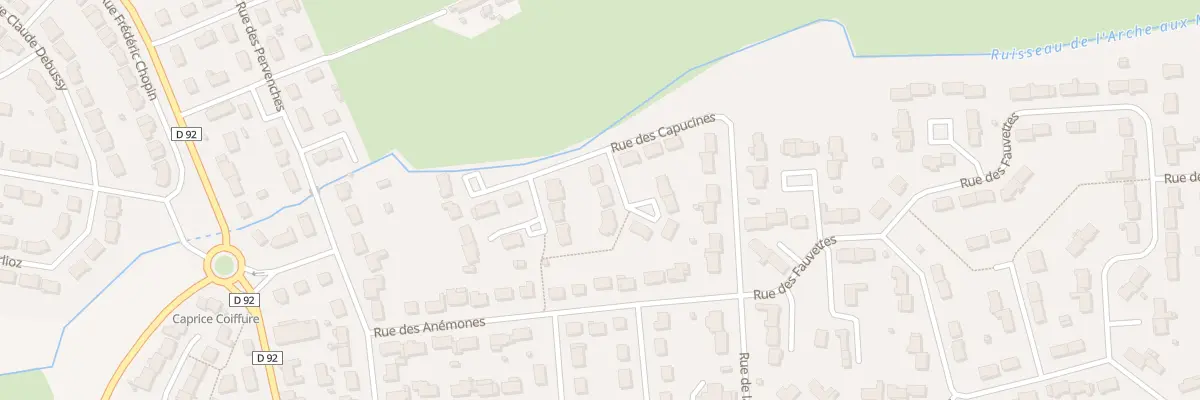 Plan du 9 Rue des Capucines à Ruaudin