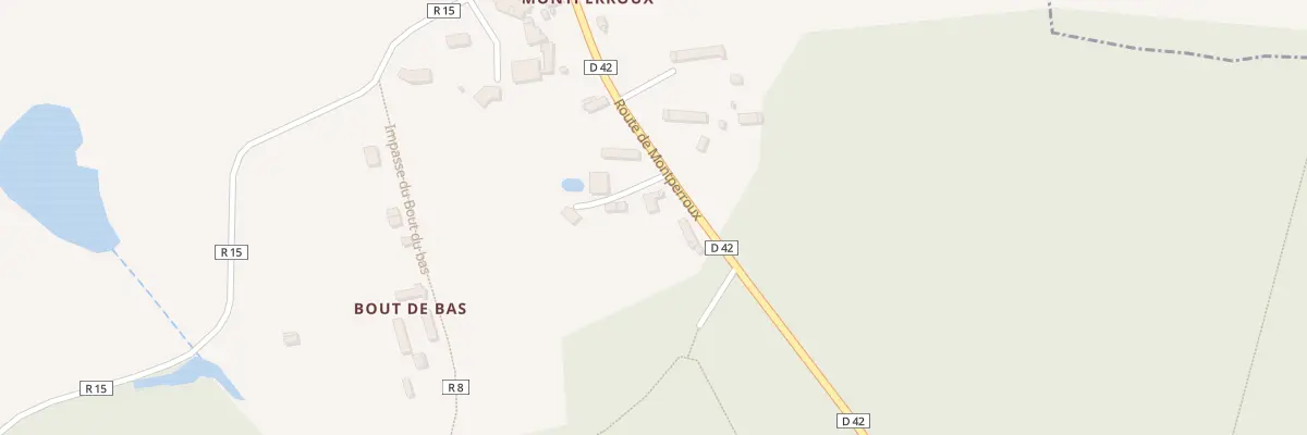 Plan du 1222 Rte de Montperroux à Essay