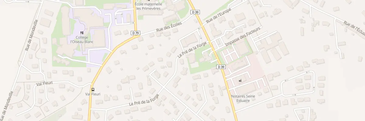 Plan du 32 Le Pré de la Forge à Criquetot-l’Esneval