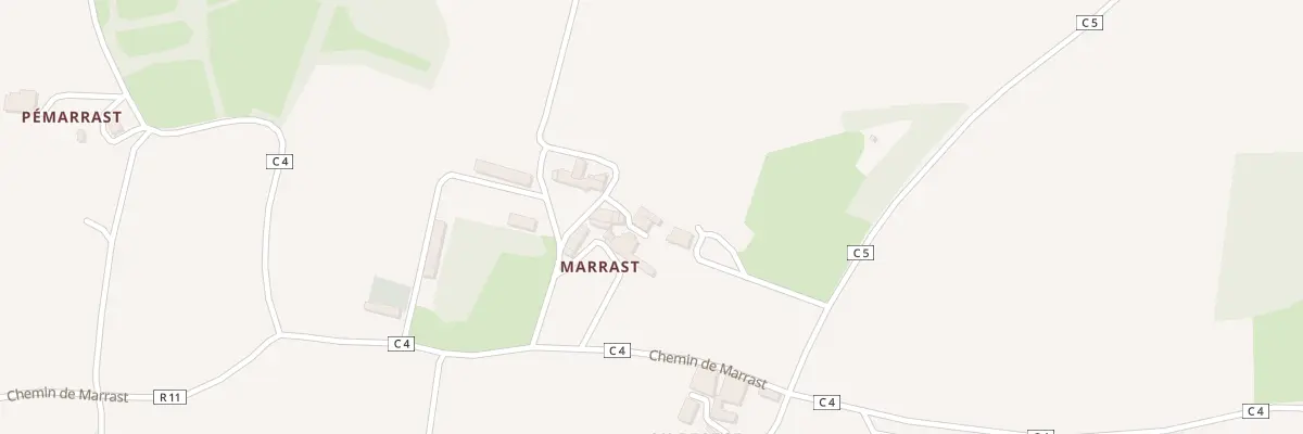 Plan du 5054 A Marast à Lauraët