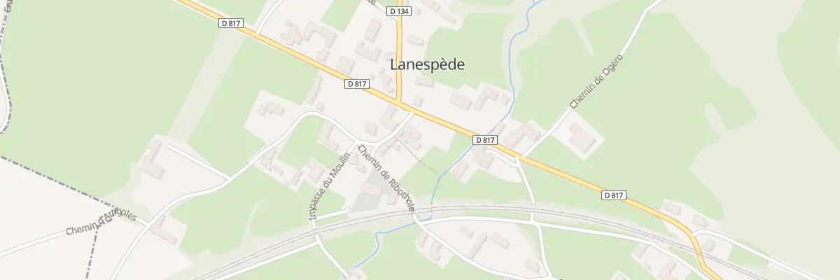 Plan du 1 Che de la Gravette à Lanespède