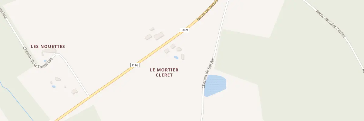 Plan du 969 Rte de Benais à Continvoir