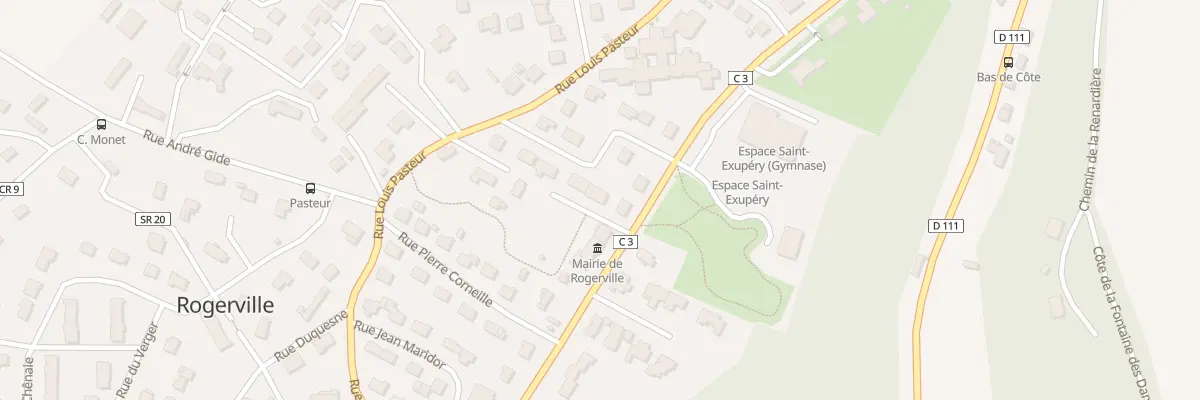 Plan du 3 Rue Pierre et Marie Curie à Rogerville