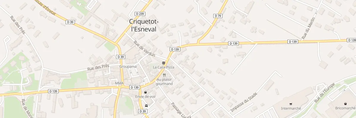 Plan du 1 Rue de la Gare à Criquetot-l’Esneval