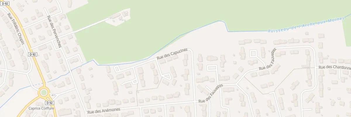Plan du 1 Rue des Capucines à Ruaudin