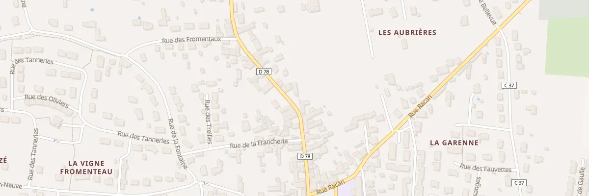 Plan du 29 Rue du Docteur Renaud à Aubigné-Racan