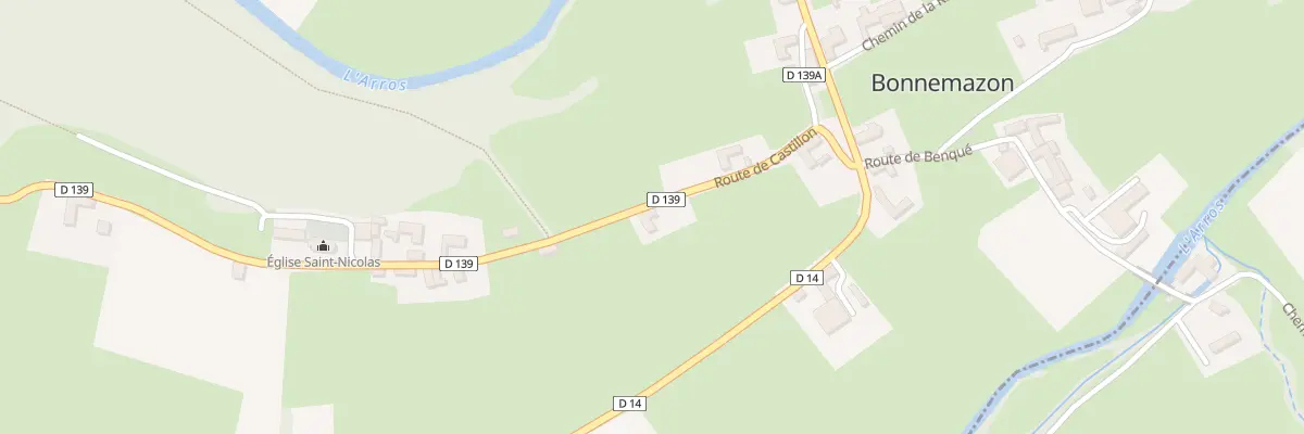 Plan du 5022 Rte de Castillon à Bonnemazon
