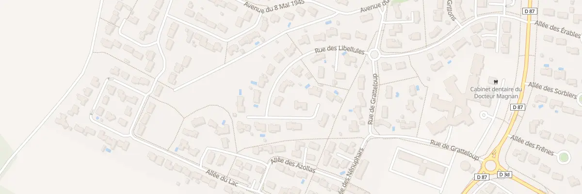 Plan du 11 Rue des Libellules à Vouneuil-sous-Biard