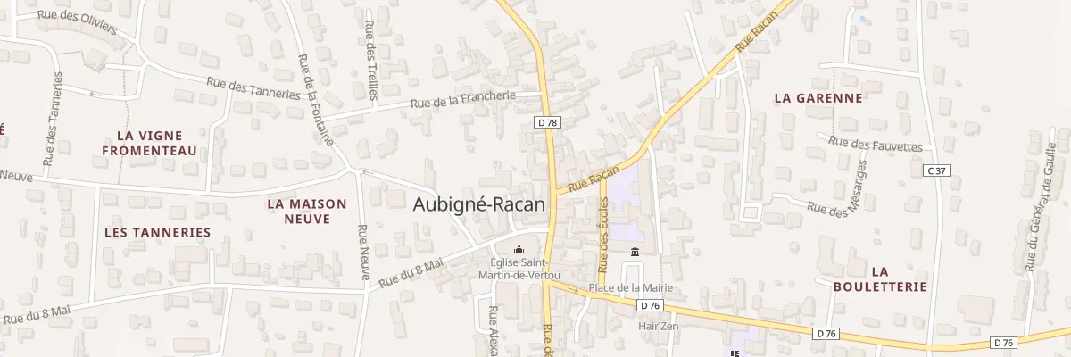 Plan du 6 Rue du Docteur Renaud à Aubigné-Racan