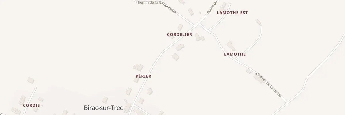 Plan du 22 Rue de l’Ecole à Birac-sur-Trec