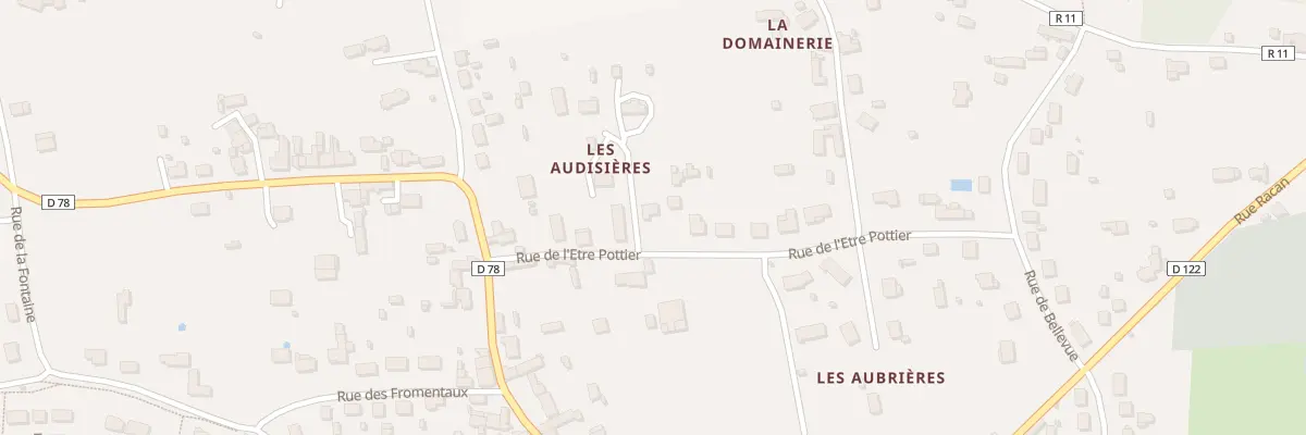 Plan du 12 Rue de l’Etre Pottier à Aubigné-Racan