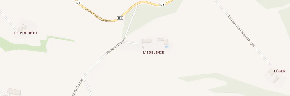 Plan du 33 Ledelenie Est à Nanteuil-Auriac-de-Bourzac