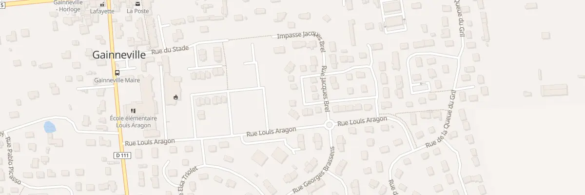 Plan du 13 Rue Jacques Brel à Gainneville