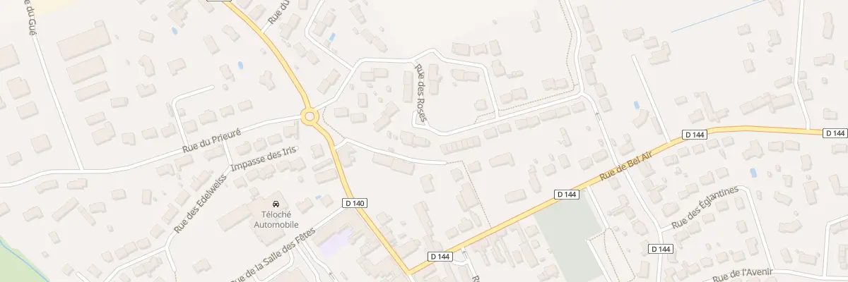 Plan du 12 Rue des Roses à Teloché