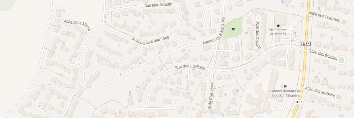 Plan du 8 Rue des Libellules à Vouneuil-sous-Biard