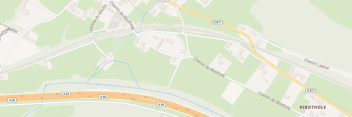 Plan du 16 Che de Ribothole à Lanespède